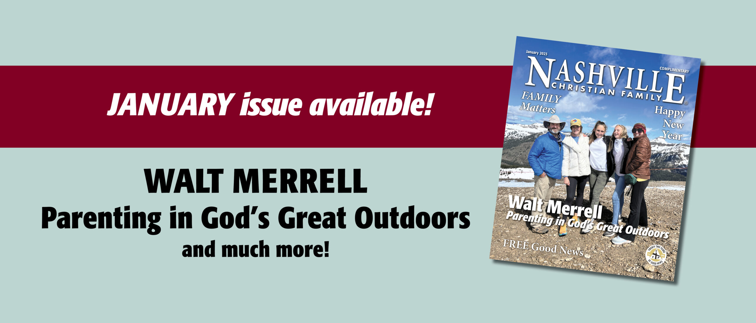 New issue of | Nashville Christian Family Magazine - Free Christian Magazine - January 2023
