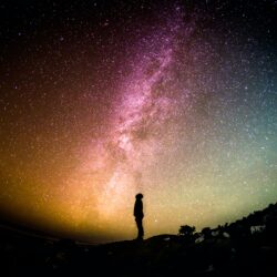 Does God Exist? - silhouette of man looking into space | Nashville Christian Family Magazine August 2023 issue - free Christian magazine