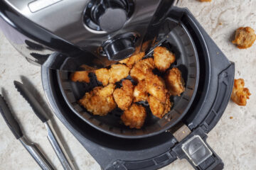 Close Up Flat Lay Image Of An Air Fryer Oven On Kitchen Countert | Nashville Christian Family Magazine