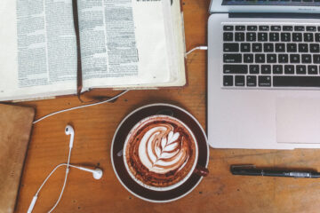 image with bible, coffee, & computer | Nashville Christian Family Magazine - September 2024 issue