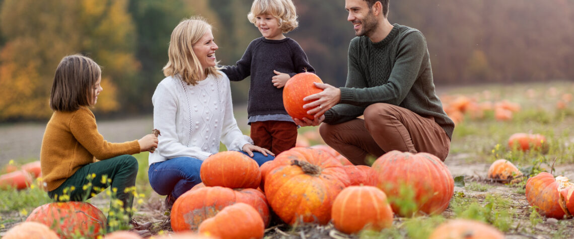 family in a pumpkin patch | Nashville Christian Family Magazine - October 2024 issue