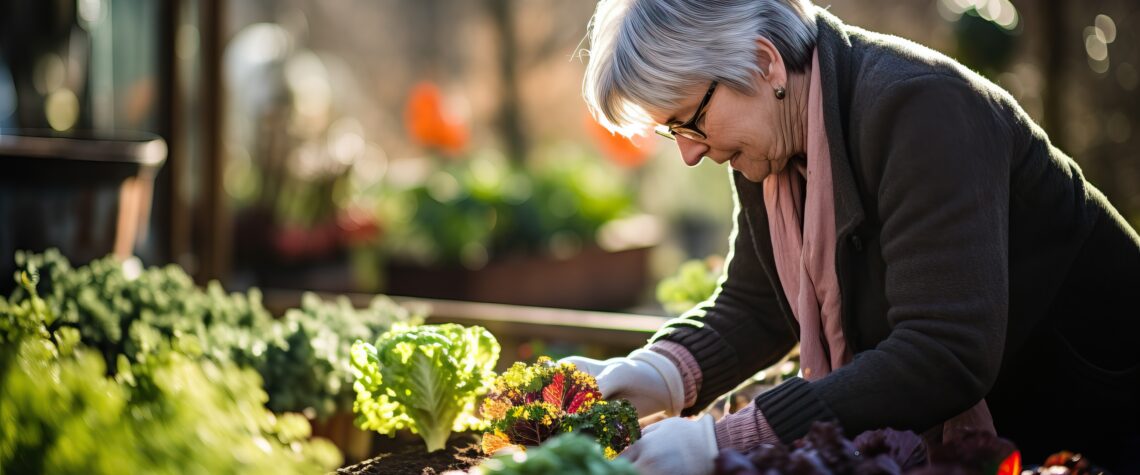 Elderly woman buying vegetables | Nashville Christian Family Magazine - October 2024 issue