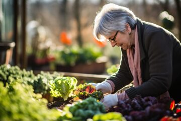 Elderly woman buying vegetables | Nashville Christian Family Magazine - October 2024 issue