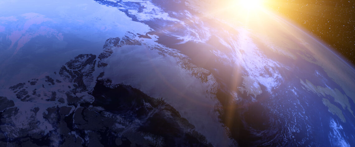 planet earth with sunrise in apsace | Nashville Christian Family Magazine
