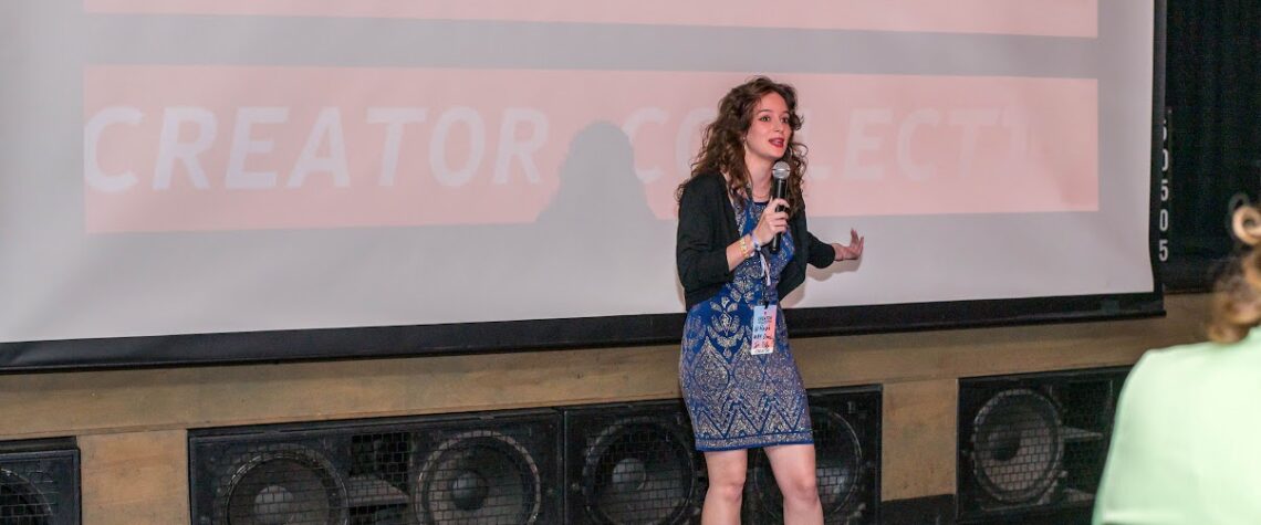 Rachel talking to crowd | Nashville Christian Family Magazine