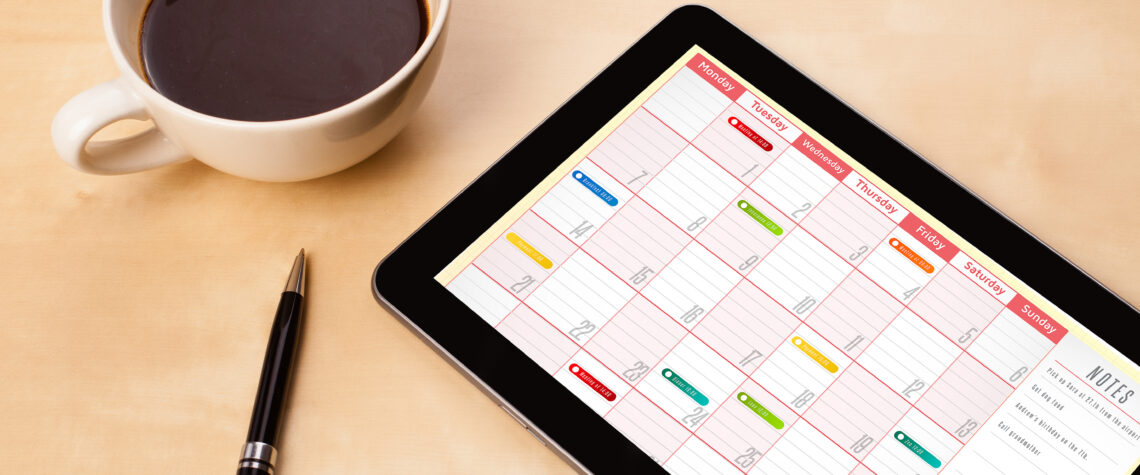 Workplace with tablet | Nashville Christian Family Magazine